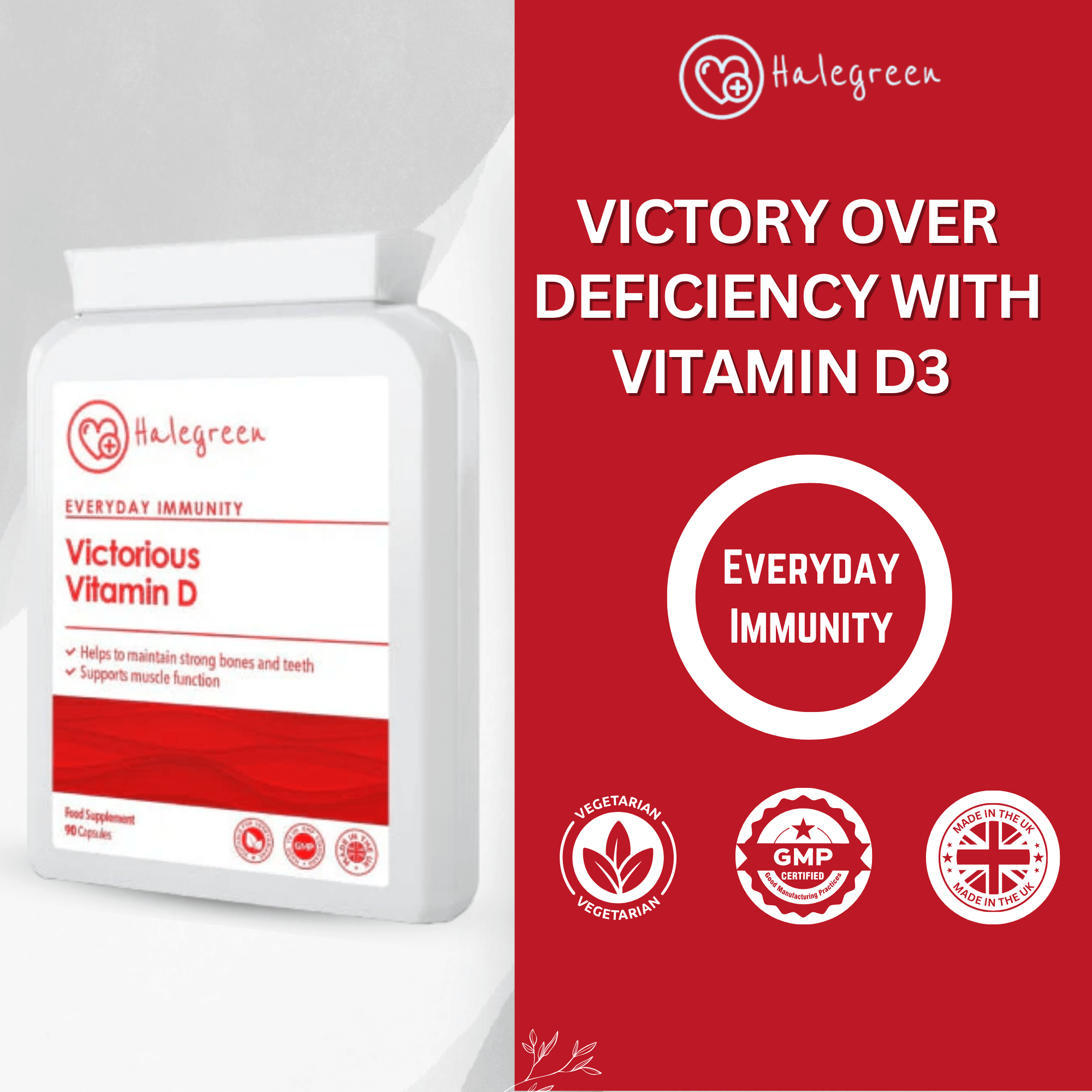 Victorious Vitamin D - 90 capsules