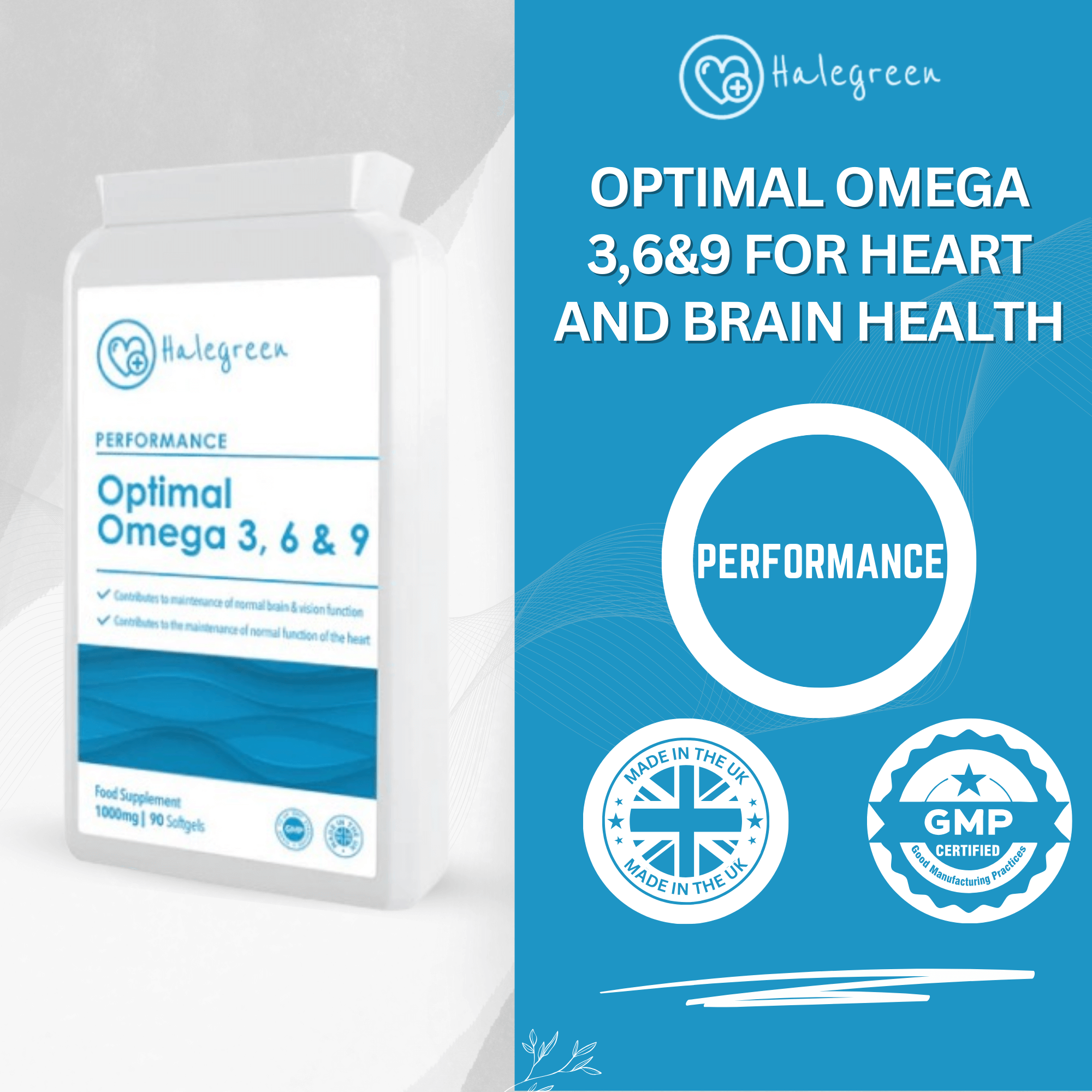 Optimal Omega 3, 6, & 9 Fish Oil - 90 Softgels