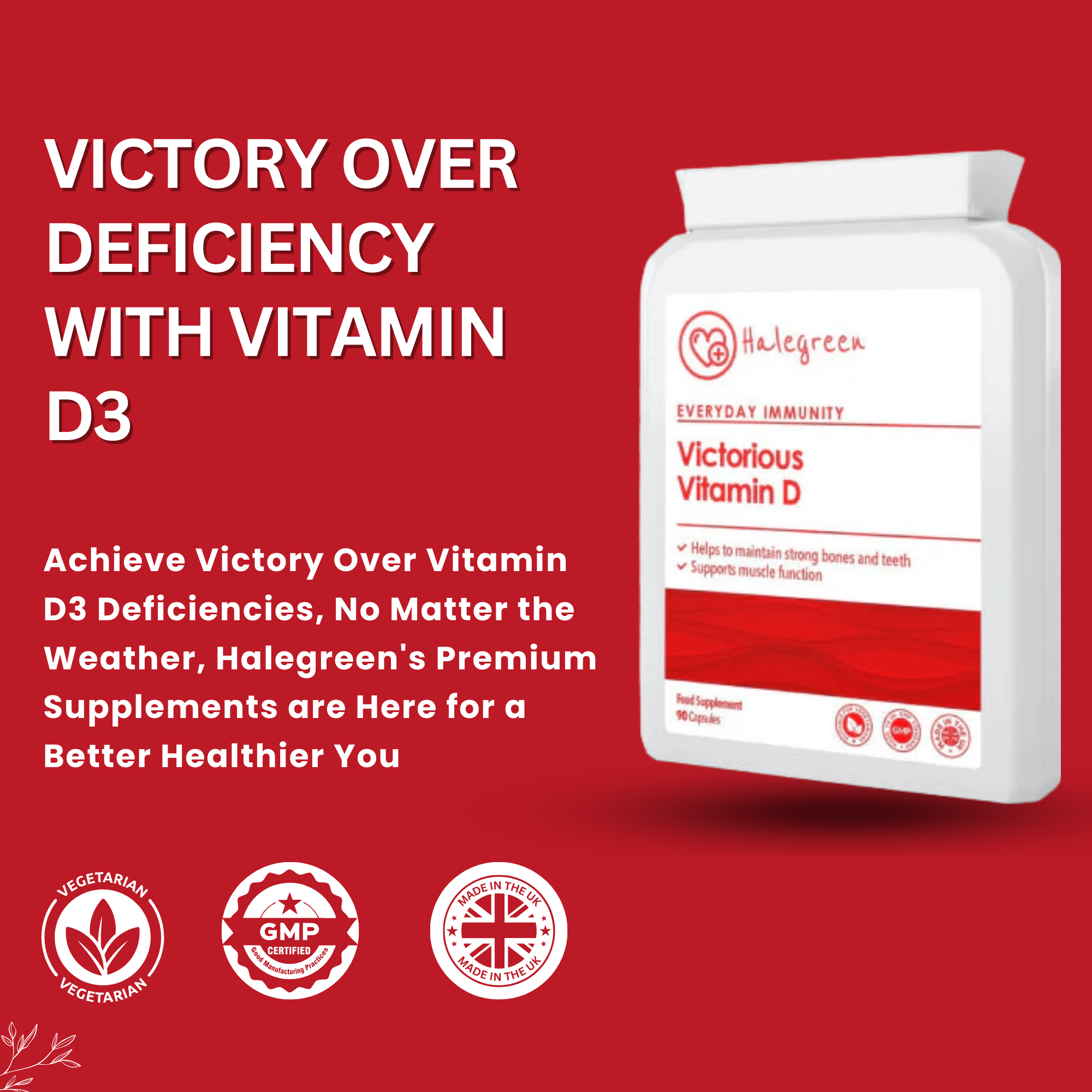 Victorious Vitamin D - 90 capsules