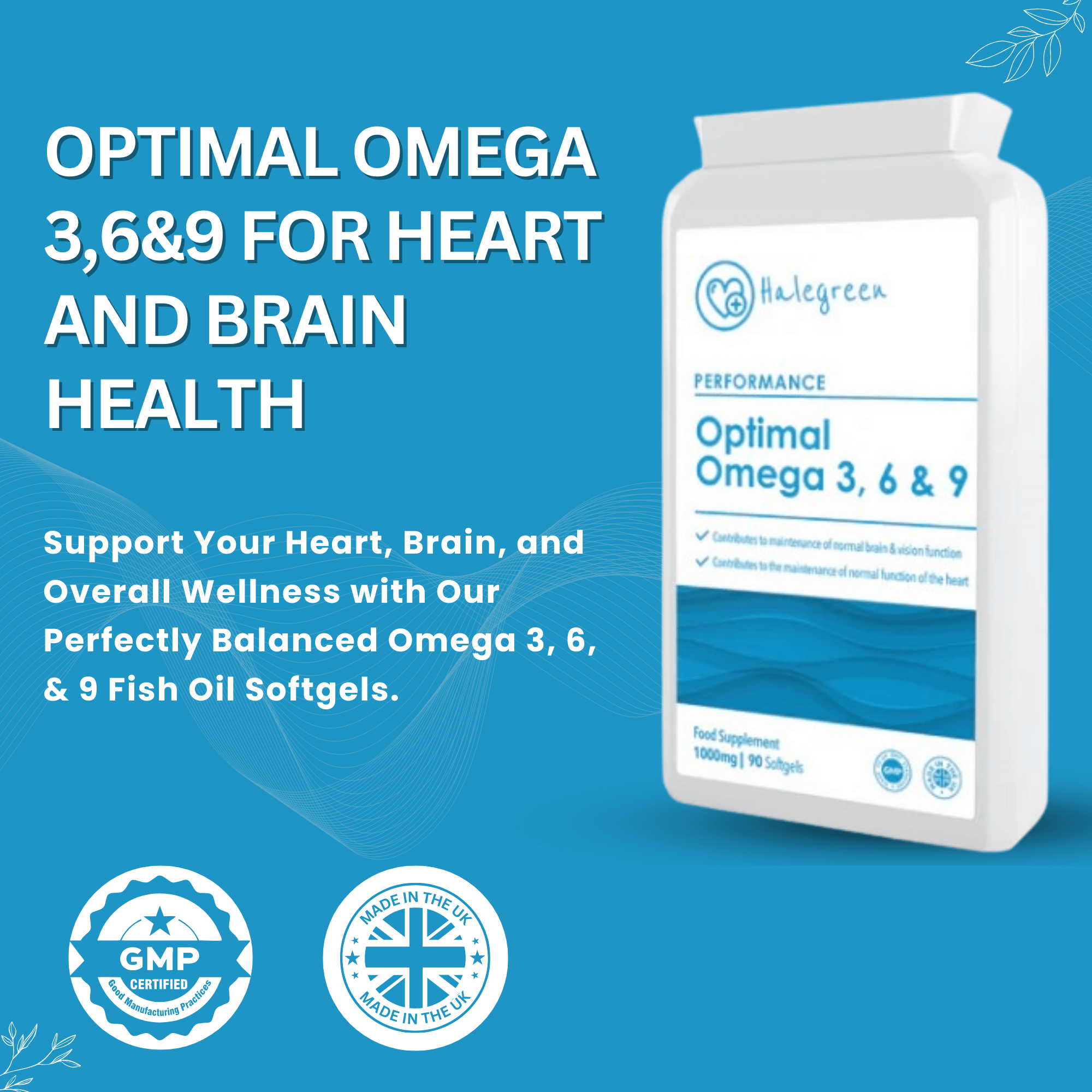 Optimal Omega 3, 6, & 9 Fish Oil - 90 Softgels