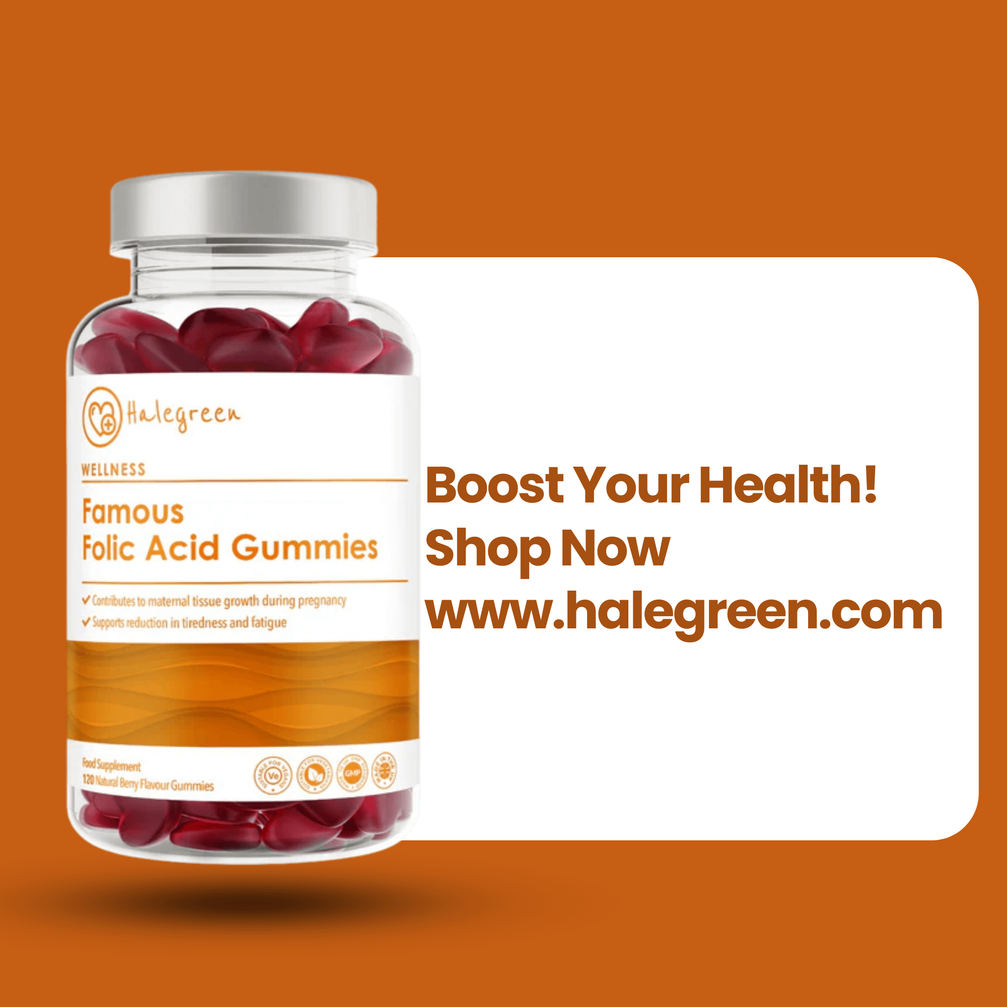 Famous Folic Acid - 120 Gummies