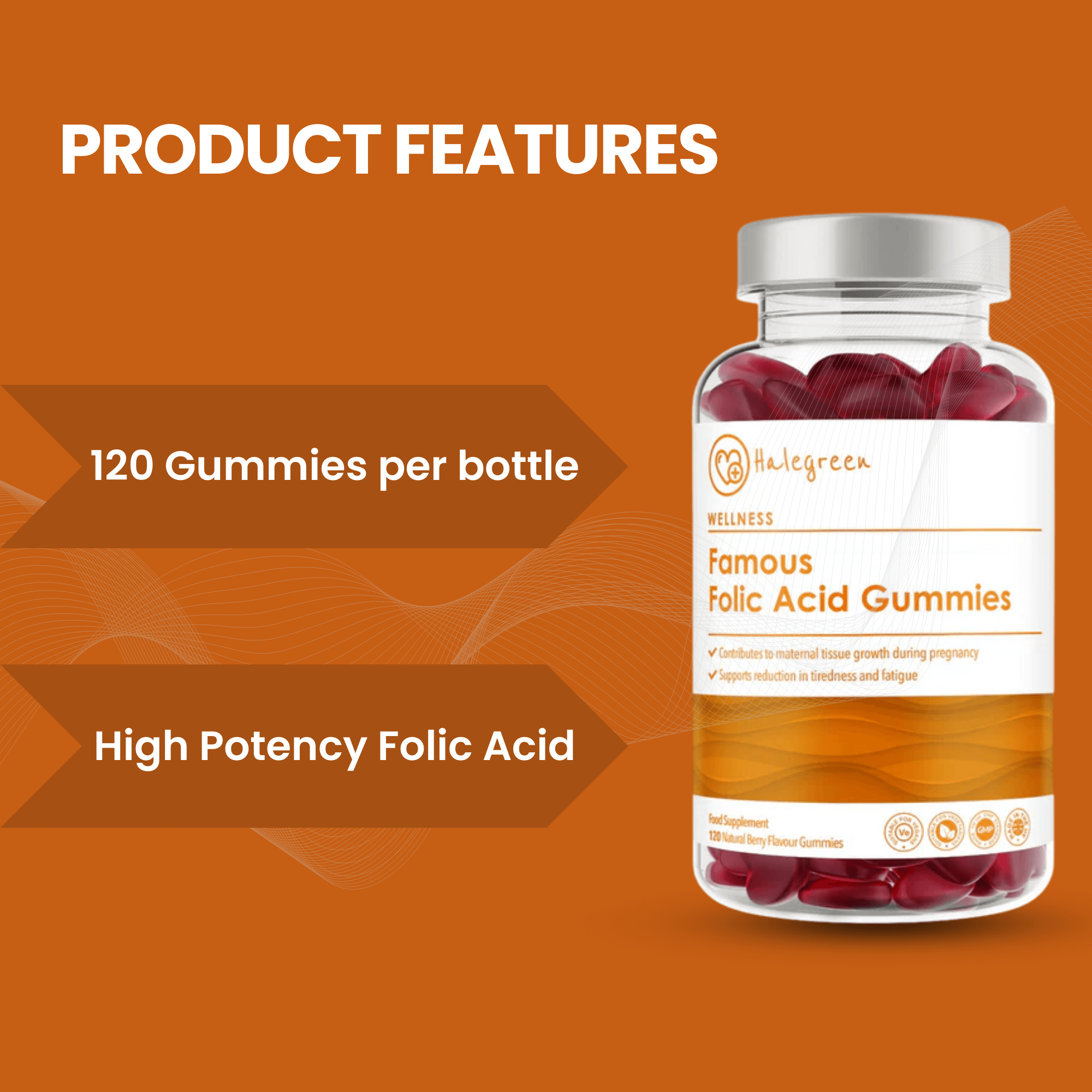 Famous Folic Acid - 120 Gummies