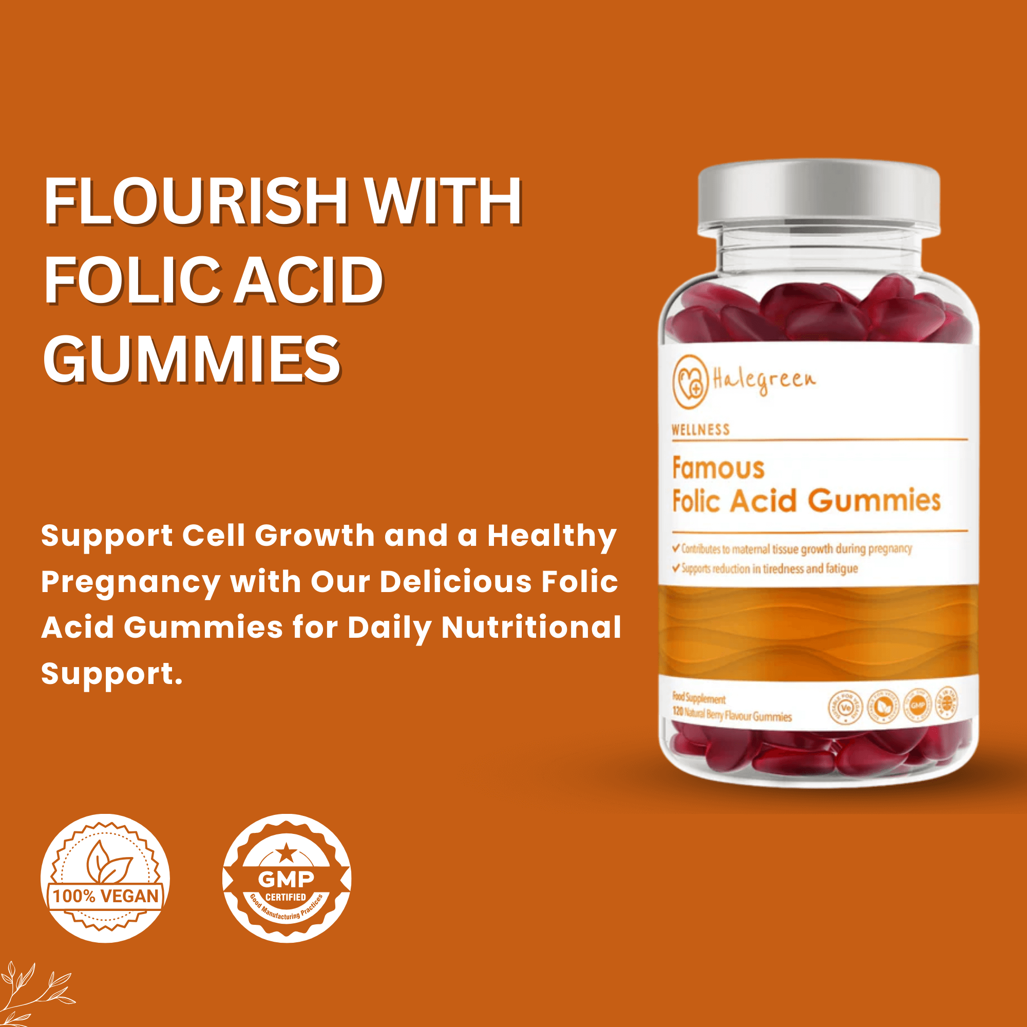 Famous Folic Acid - 120 Gummies