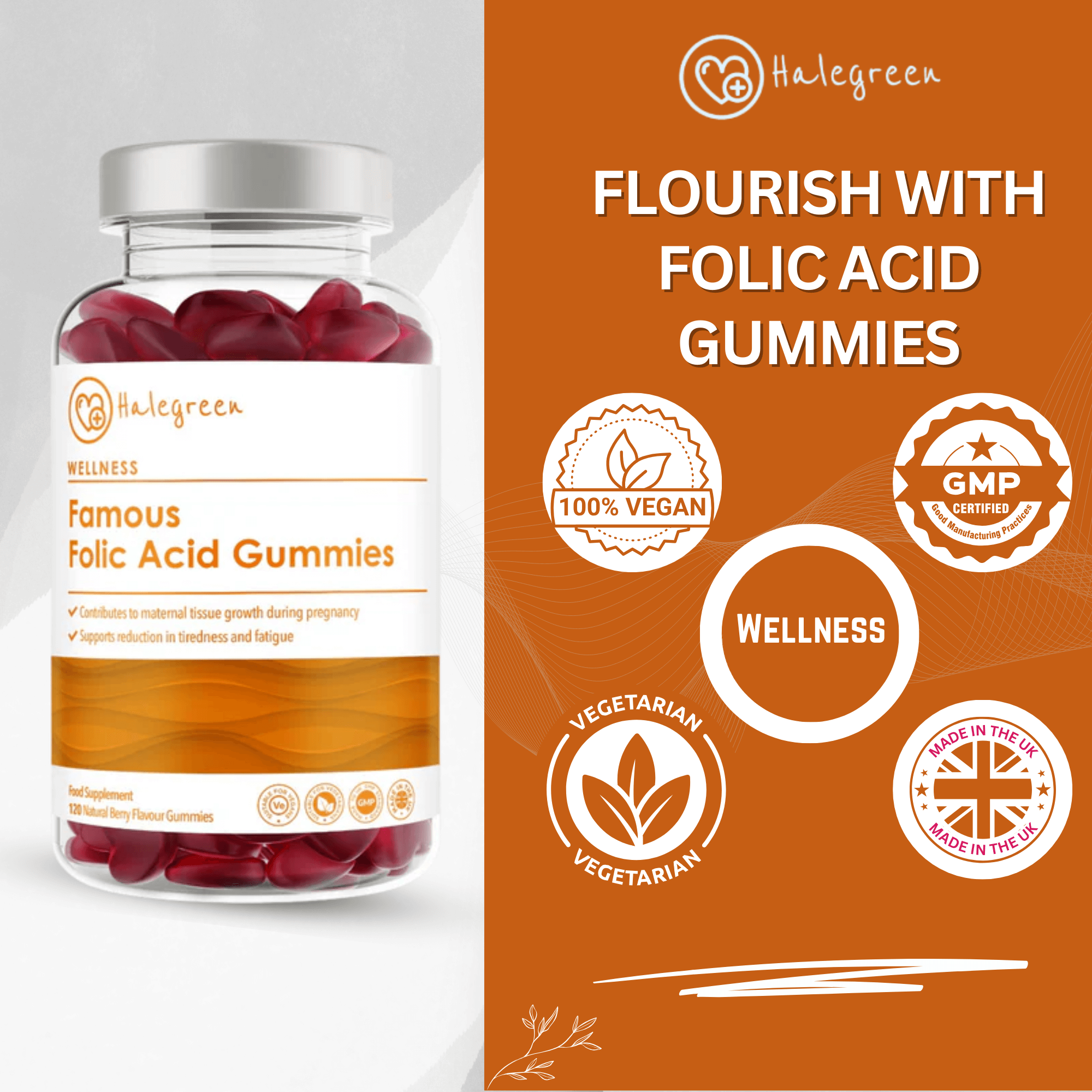 Famous Folic Acid - 120 Gummies